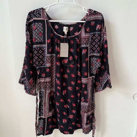 NWT Anthropologie Boho Patchwork Edmé & Esyllte Tunic Dress - Picture 2 of 13